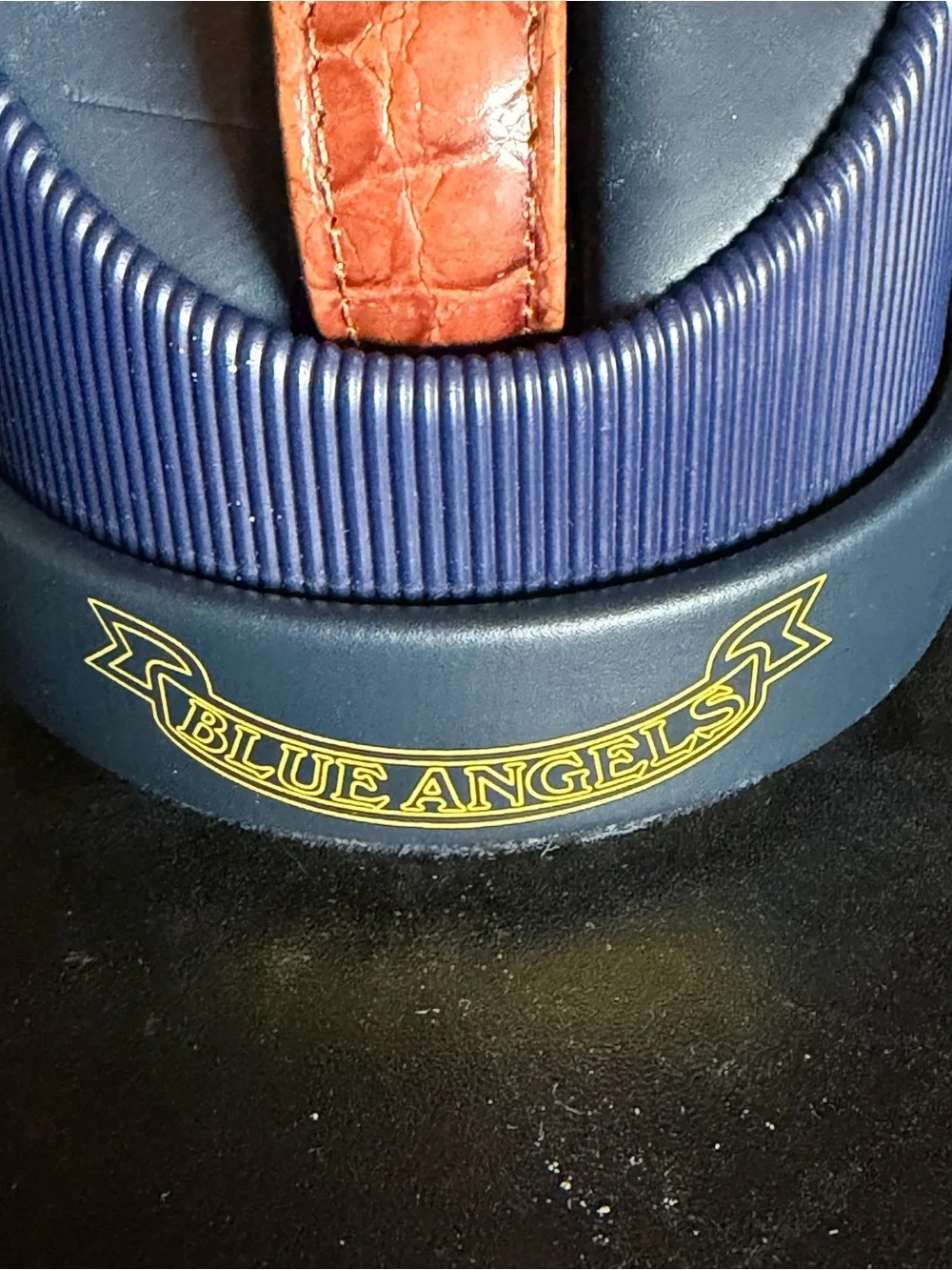 Citizen “Blue Angels” Navihawk World Time Watch - Blue Dial, Brown Strap